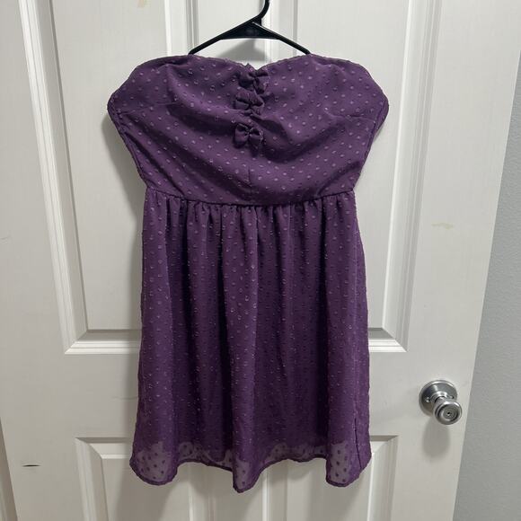 Bebop Women's Medium Short Sleeveless Purple Dress - Picture 1 of 4